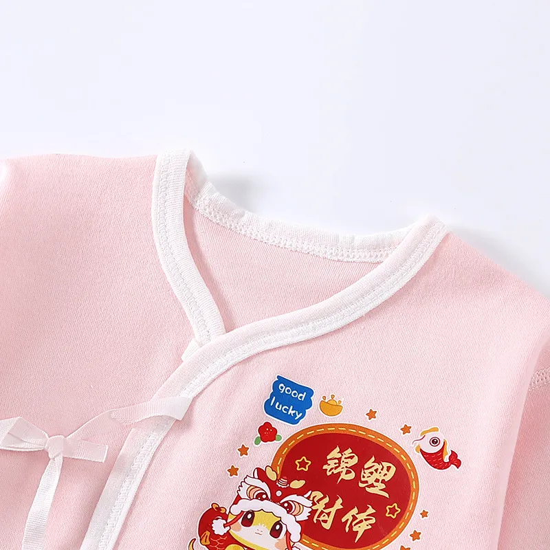 Newborn Baby Lace-Up Top & Undercoat Set - 0-3 Months Infant Underwear Clothes for Boys & Girls showcase 13