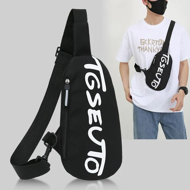 2023 New Korean Style Chest Bag for Men & Women, Trendy Crossbody Shoulder Bag, Casual Fanny Pack, Student Chest Bag, Versatile for Men and Women thumbnail 5