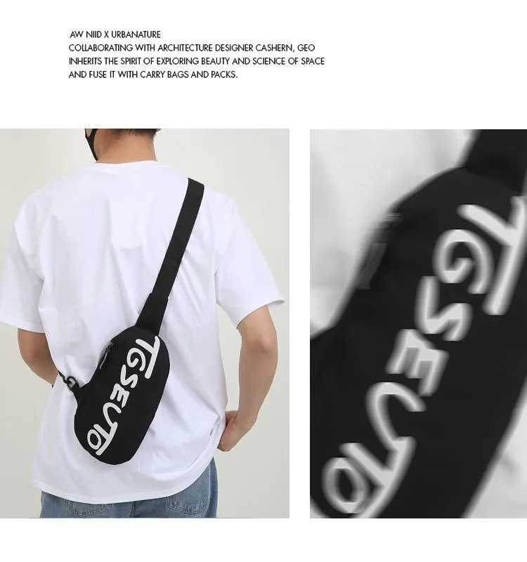 2023 New Korean Style Chest Bag for Men & Women, Trendy Crossbody Shoulder Bag, Casual Fanny Pack, Student Chest Bag, Versatile for Men and Women showcase 6