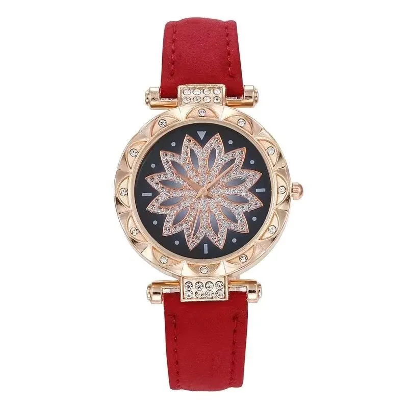 Women's Fashion Watch Jewelry Set 4-Piece Elegant Gift Box - Rhinestone Embellished Exquisite Creative Jewelry Set, Fast Shipping, No Returns Needed showcase 1