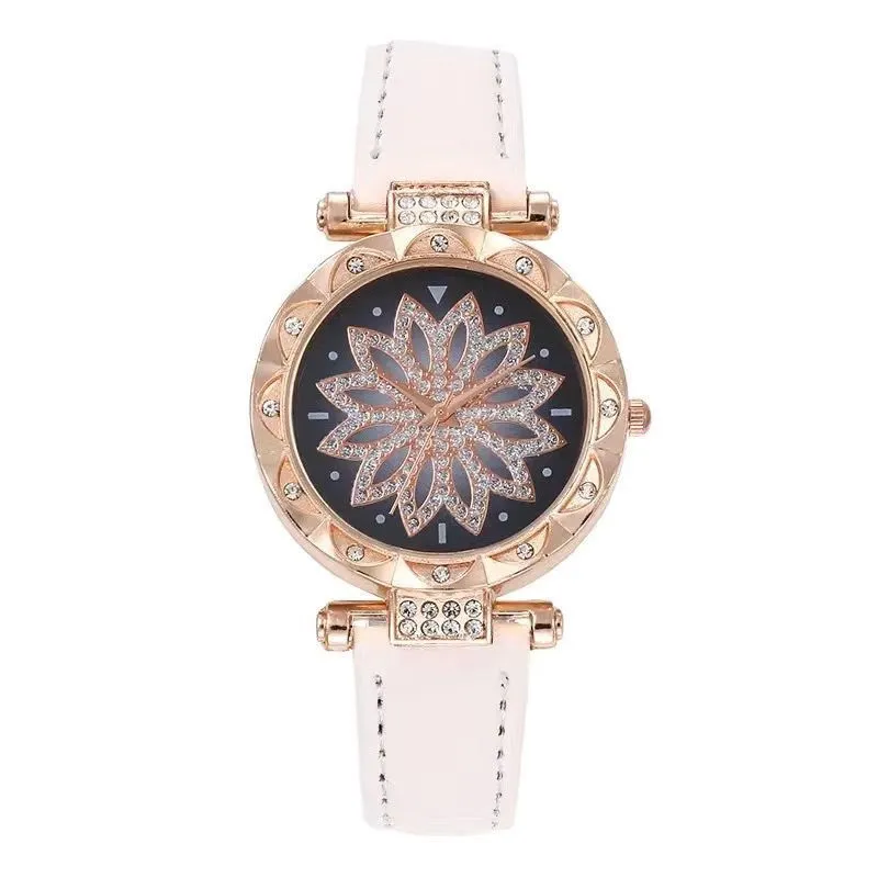 Women's Fashion Watch Jewelry Set 4-Piece Elegant Gift Box - Rhinestone Embellished Exquisite Creative Jewelry Set, Fast Shipping, No Returns Needed showcase 2