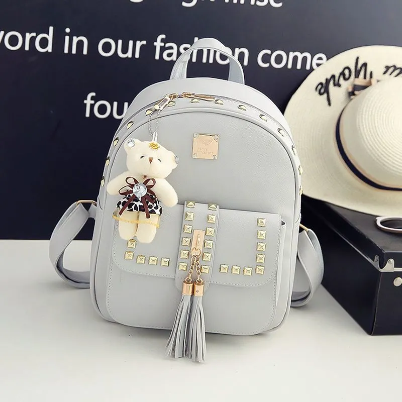 2024 New Korean Style Backpack for Women, Trendy, Versatile, Color-Block, College Style, Fashion Casual Bag, Ships within 24 Hours, Perfect for Students and Daily Use thumbnail 10