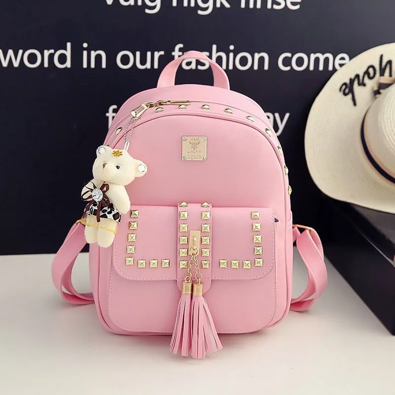 2024 New Korean Style Backpack for Women, Trendy, Versatile, Color-Block, College Style, Fashion Casual Bag, Ships within 24 Hours, Perfect for Students and Daily Use thumbnail 8