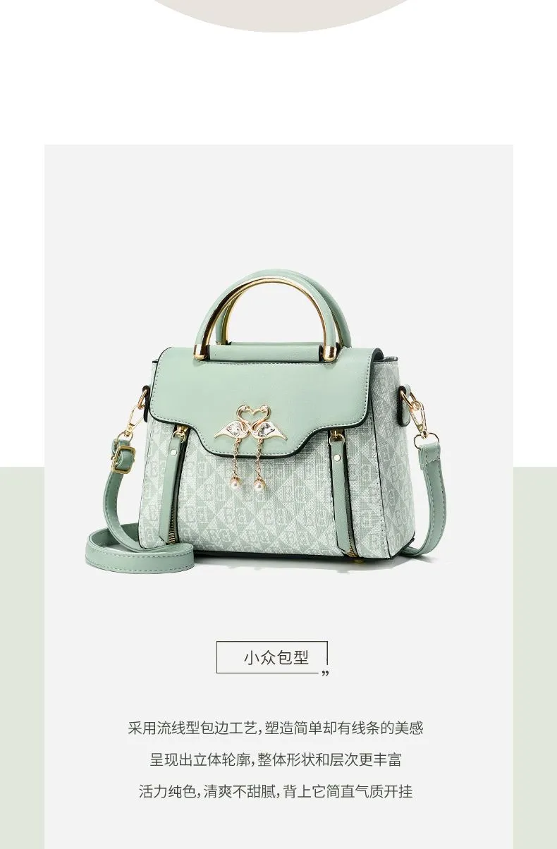 Official Flagship 7698 Reviews: Elegant Macaron Color Handbag, Versatile Commuter Crossbody Small Square Bag, 2026 New Fashion Shoulder Bag showcase 5