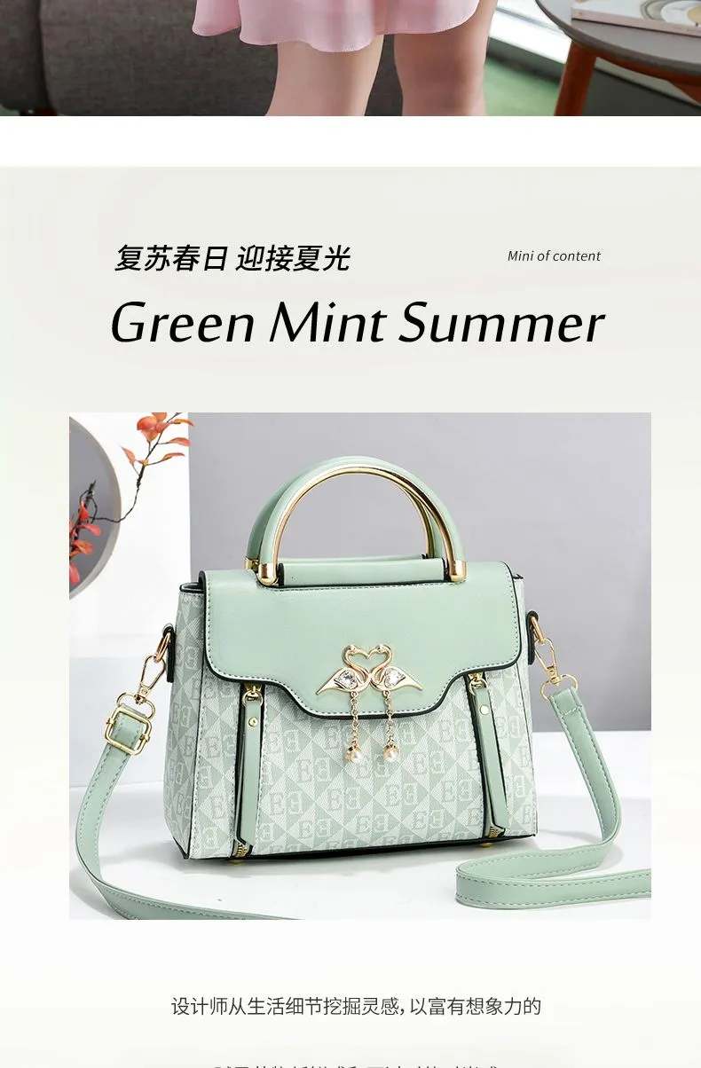 Official Flagship 7698 Reviews: Elegant Macaron Color Handbag, Versatile Commuter Crossbody Small Square Bag, 2026 New Fashion Shoulder Bag showcase 6