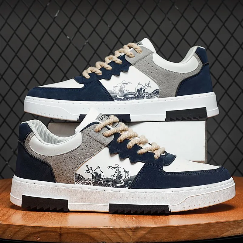 2026 Spring Summer New Men's Trendy Casual Sports Board Shoes, Lightweight and Durable Canvas Sneakers for Men, Fashionable and Versatile Footwear thumbnail 1