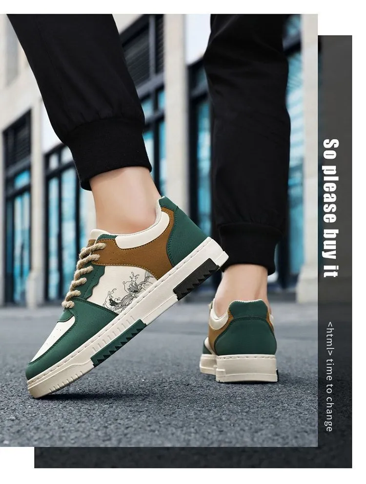 2026 Spring Summer New Men's Trendy Casual Sports Board Shoes, Lightweight and Durable Canvas Sneakers for Men, Fashionable and Versatile Footwear showcase 17
