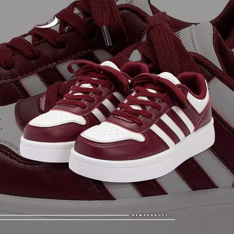 Piaz Trendy Fashion Red Shoes Classic Casual Sneakers for Students, Thick Soles, Height-Increasing, High-Value, Fashionable Leisure Board Shoes thumbnail 5