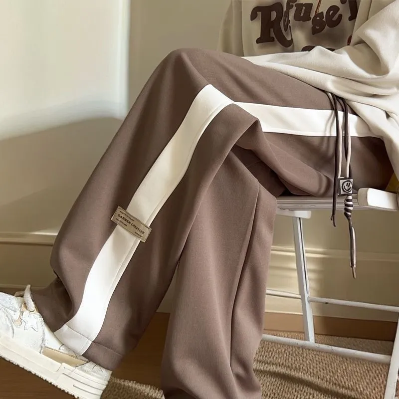 Casual Wide-Leg Pants, Comfortable Loose Fit Trousers for Everyday Wear, Versatile Fashion for All Seasons thumbnail 2