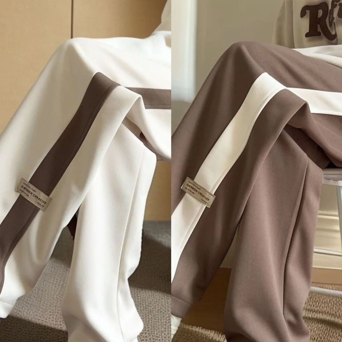 Casual Wide-Leg Pants, Comfortable Loose Fit Trousers for Everyday Wear, Versatile Fashion for All Seasons thumbnail 6