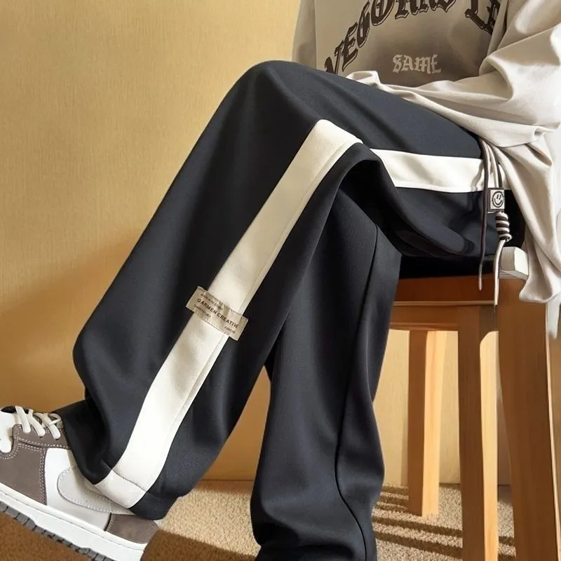 Casual Wide-Leg Pants, Comfortable Loose Fit Trousers for Everyday Wear, Versatile Fashion for All Seasons thumbnail 3