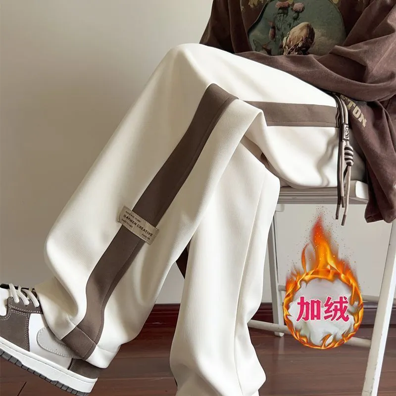 Casual Wide-Leg Pants, Comfortable Loose Fit Trousers for Everyday Wear, Versatile Fashion for All Seasons thumbnail 13