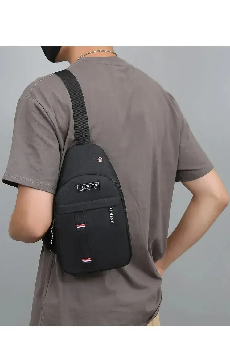 Men's Lightweight Minimalist Crossbody Bag - Durable Polyester, Large Capacity, Anti-Theft, Ideal for Sports, Travel, and Daily Leisure showcase 12