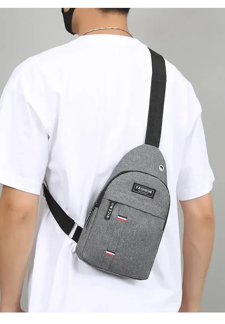 Men's Lightweight Minimalist Crossbody Bag - Durable Polyester, Large Capacity, Anti-Theft, Ideal for Sports, Travel, and Daily Leisure showcase 15