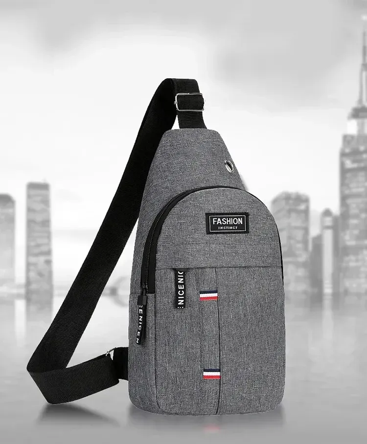 Men's Lightweight Minimalist Crossbody Bag - Durable Polyester, Large Capacity, Anti-Theft, Ideal for Sports, Travel, and Daily Leisure showcase 1