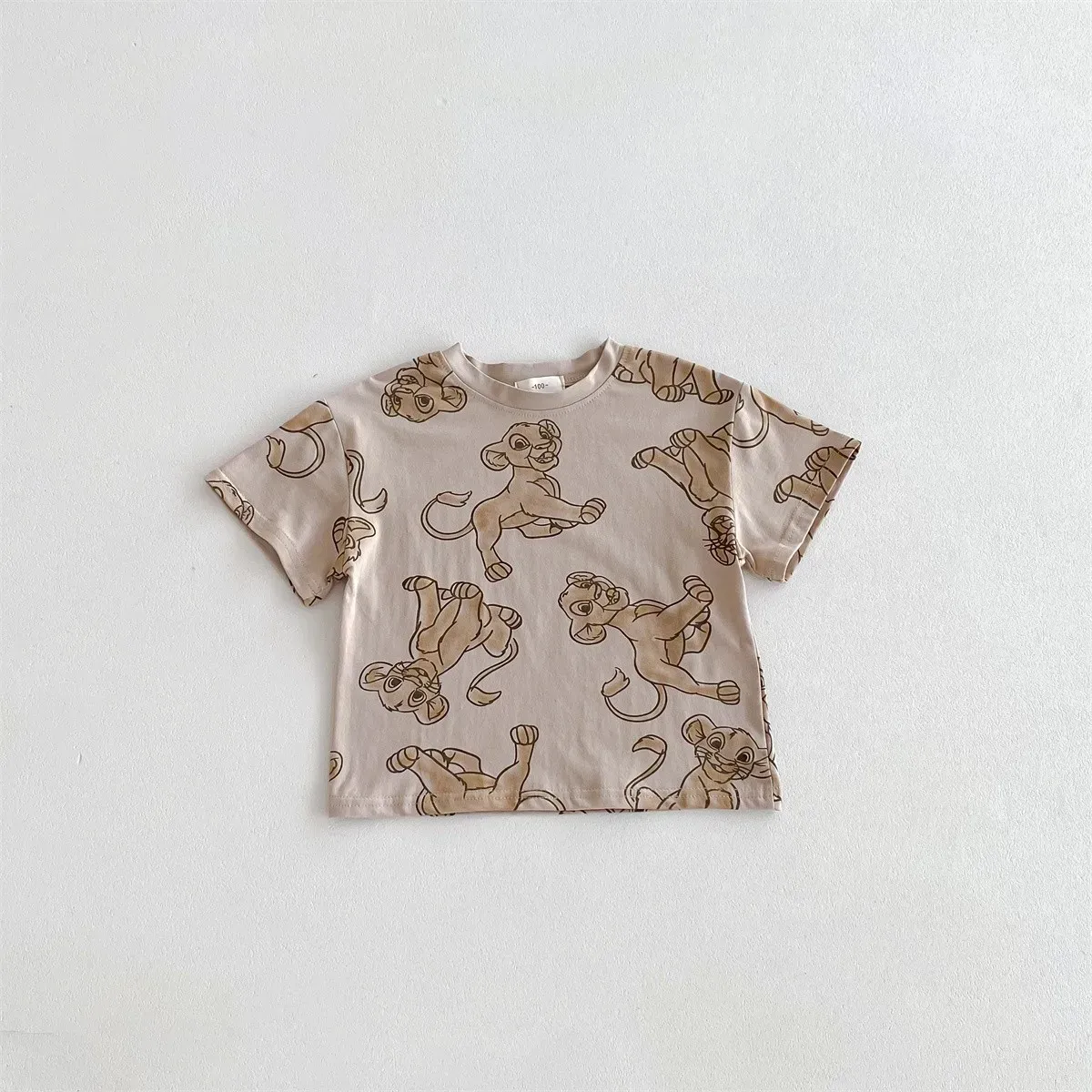 2024 Summer Boys Cartoon Print T-Shirt - Loose Fit Short Sleeve Round Neck Tees for Children & Babies (9 Months - 6 Years) showcase 12
