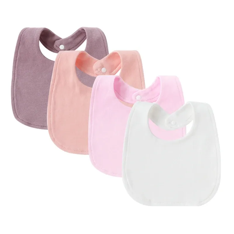 4Pcs Baby Bibs & Burp Cloths Set - Cute Cartoon Cotton Newborn Saliva Towels for Girls & Boys, Soft Infant Apron, Toddler Feeding Accessories showcase 7