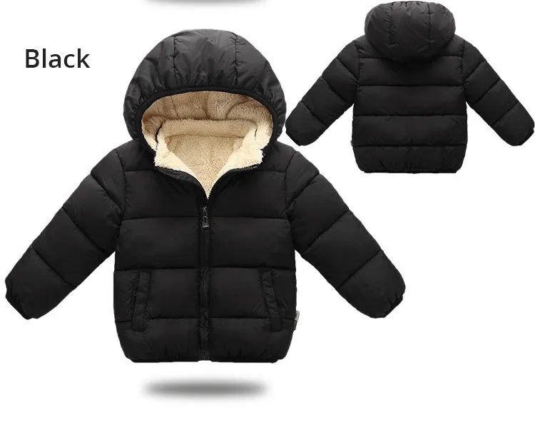 Kids Winter Thick Plush Fur Hooded Jacket for Boys and Girls - Warm Snowsuit Outerwear for Children showcase 3