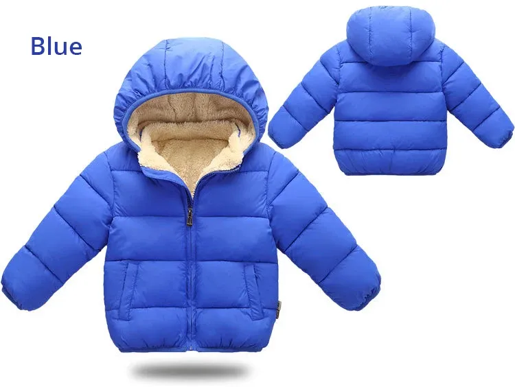 Kids Winter Thick Plush Fur Hooded Jacket for Boys and Girls - Warm Snowsuit Outerwear for Children showcase 4