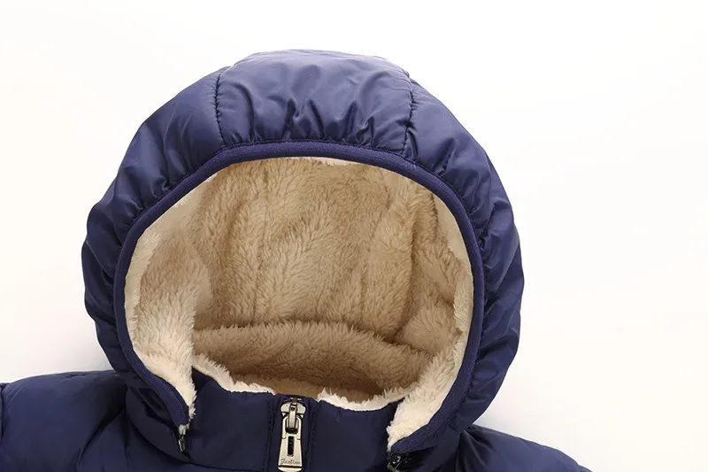 Kids Winter Thick Plush Fur Hooded Jacket for Boys and Girls - Warm Snowsuit Outerwear for Children showcase 8