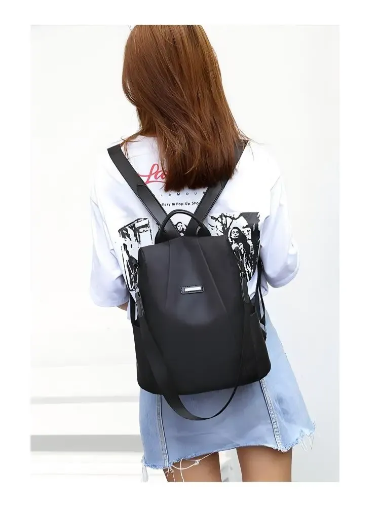 Women's Multifunction Backpack: Stylish Casual Solid Color School Bag for Girls, Fashion Detachable Strap Travel Shoulder Bag showcase 6