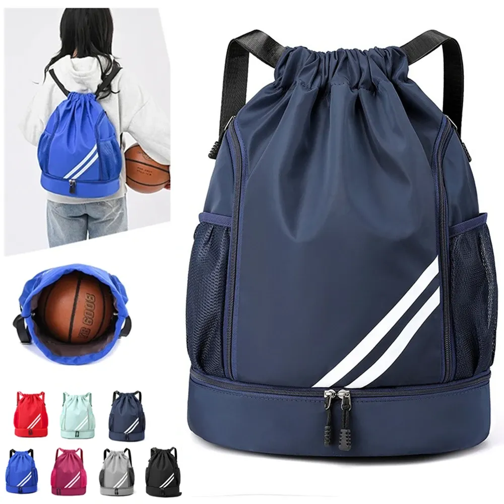Women's Large Sport Gym Backpack Bag - Durable Nylon, Waterproof, Ideal for Fitness, Camping, Travel, Shoes, School, Weekend Trips thumbnail 1