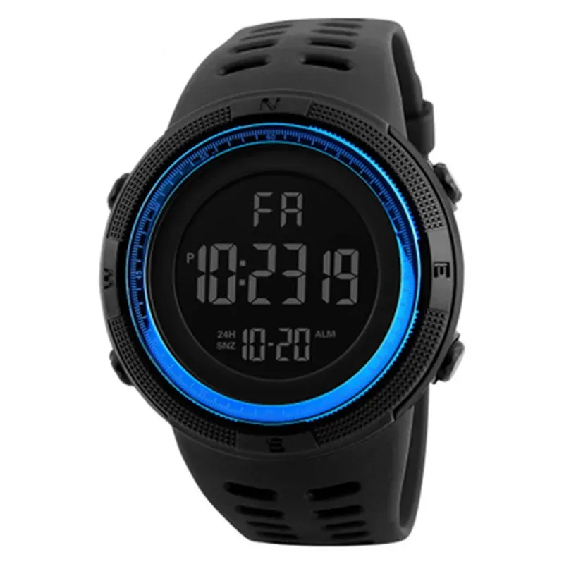Men's Military Sports Digital Watch - Luminous LED Multifunction Waterproof Wristwatch for Boys, Students, and Teens - Shock Resistant with Silicone Band showcase 14