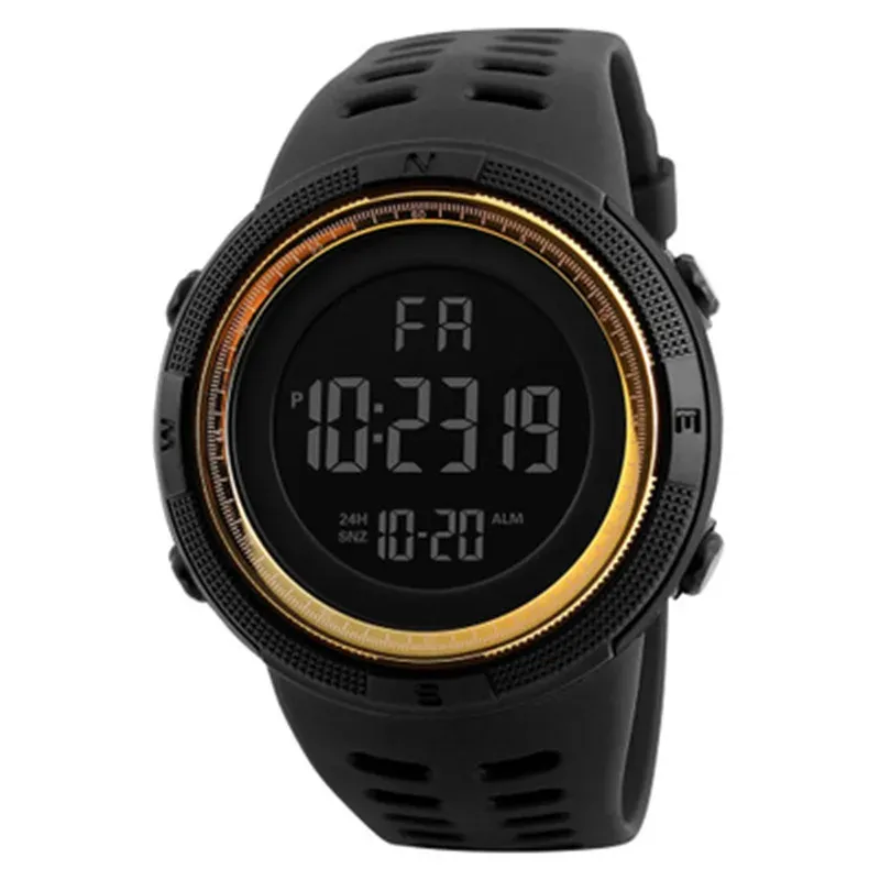 Men's Military Sports Digital Watch - Luminous LED Multifunction Waterproof Wristwatch for Boys, Students, and Teens - Shock Resistant with Silicone Band showcase 13