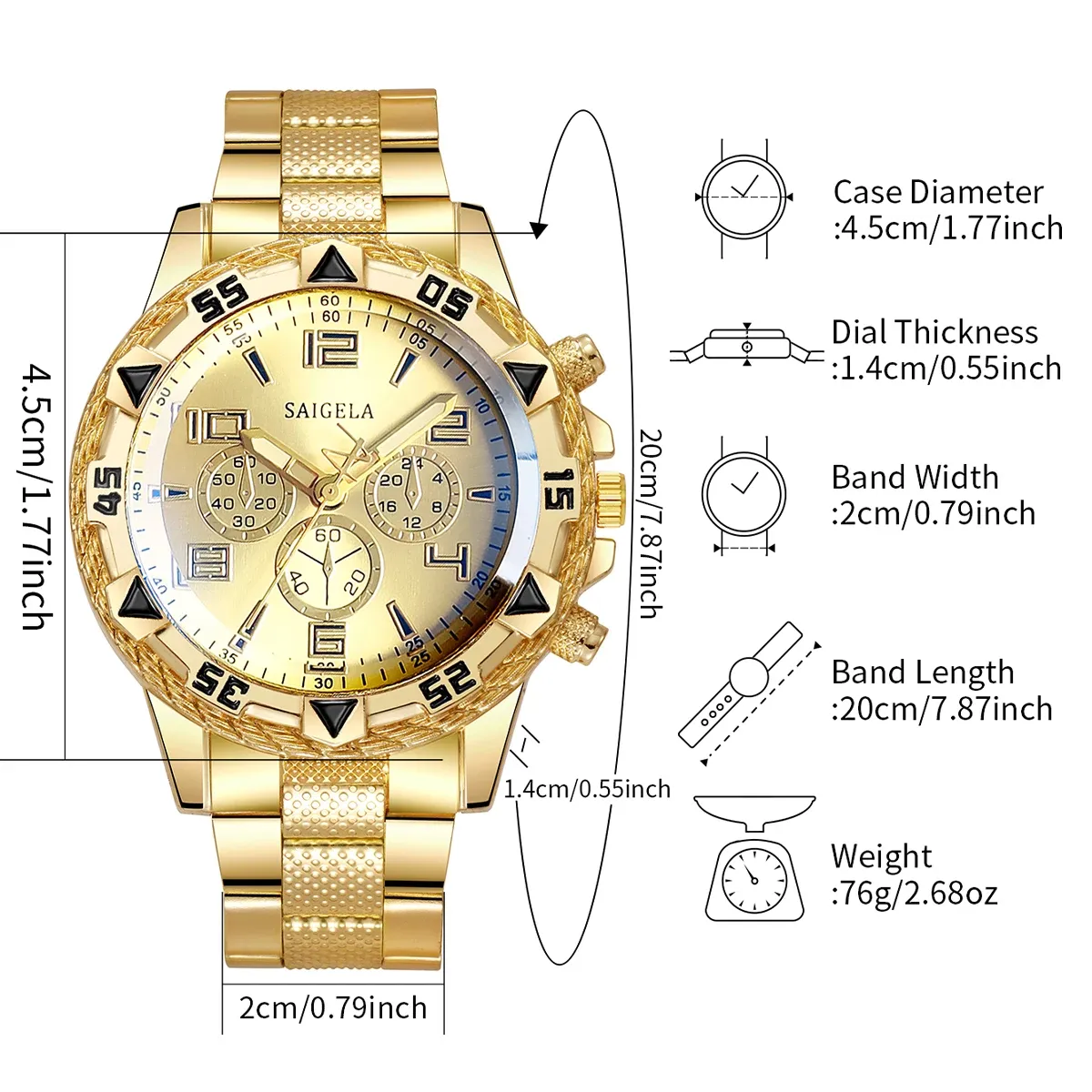 Men's Business Quartz Watch Set - Fashion Arabic Dial Steel Band, Durable Alloy Case, CE Certified, Water Resistant for Daily Wear showcase 9