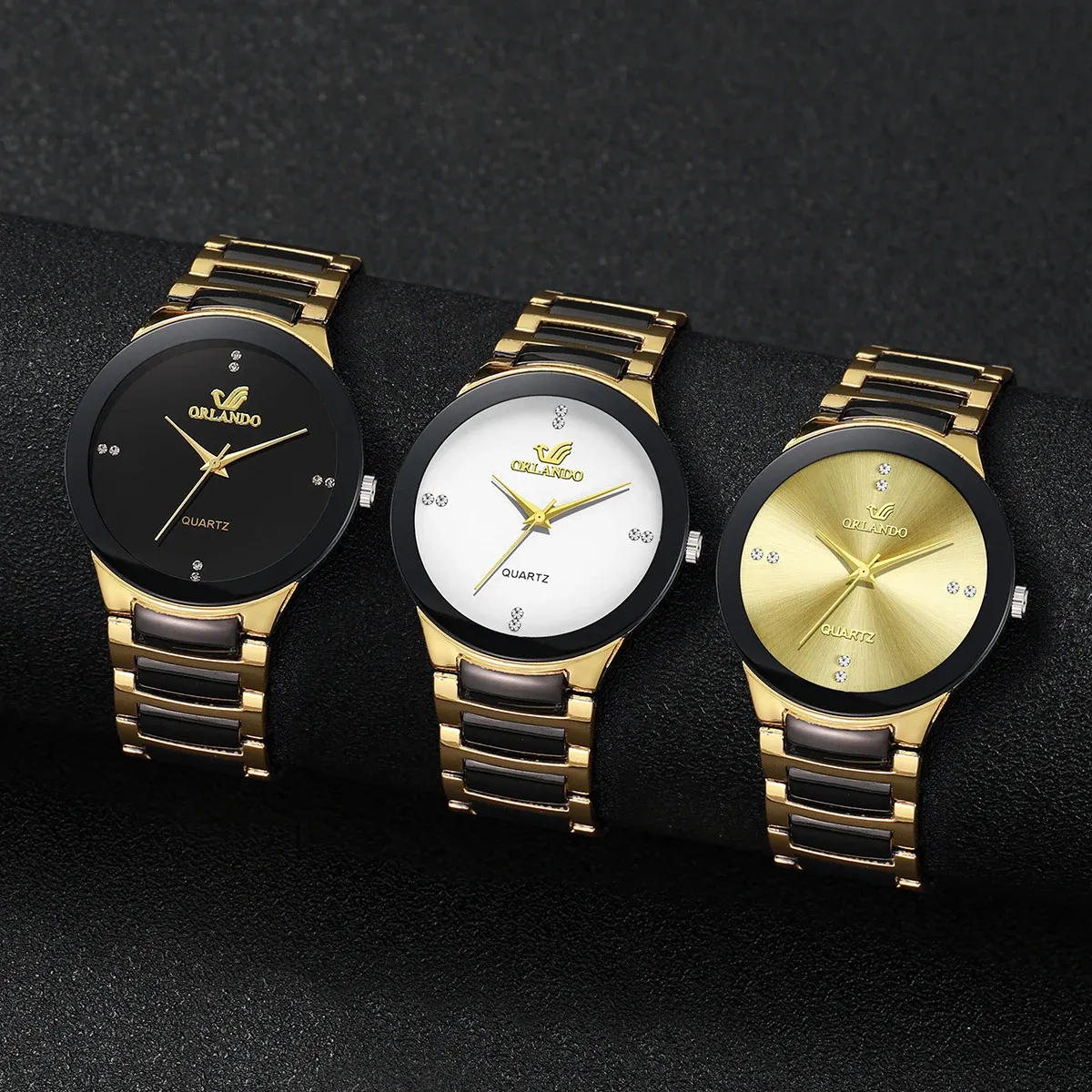 Luxury Men's Business Watch - Fashion Stainless Steel Strap Quartz Wristwatch, 38mm Dial, 8mm Slim Case, CE Certified for Daily Wear showcase 1
