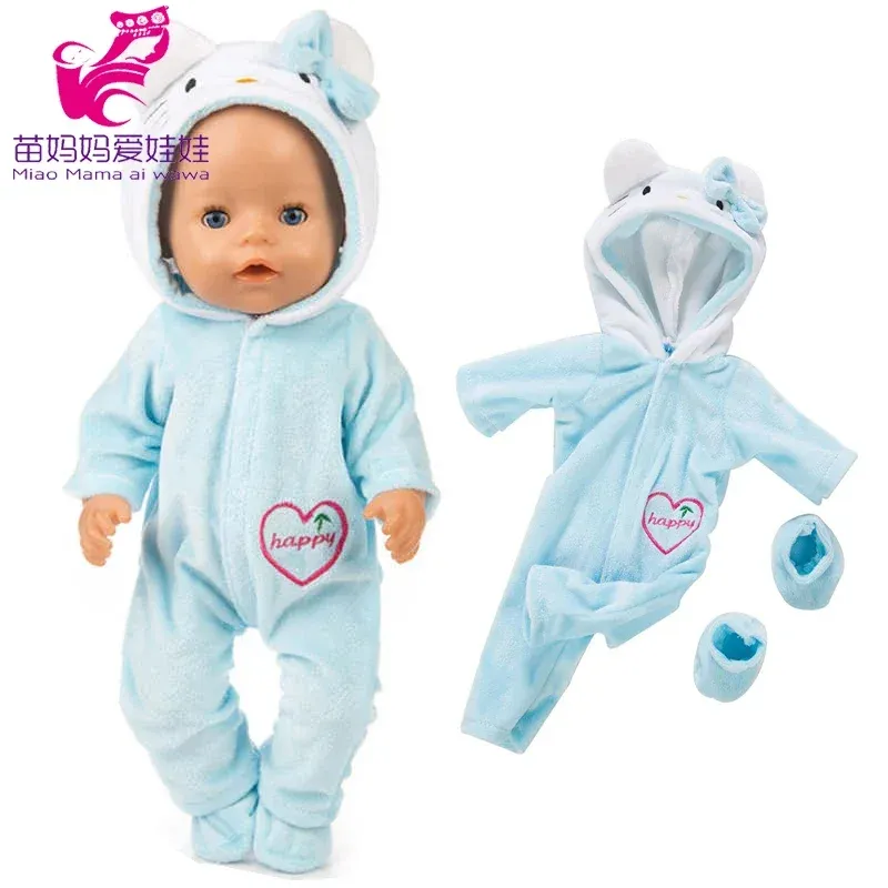 17 Inch 43cm Baby Doll Leather Jacket and Pants Set with Hat - Winter Clothes for Reborn Dolls, Fashion Doll Outfit Accessories - Image 3