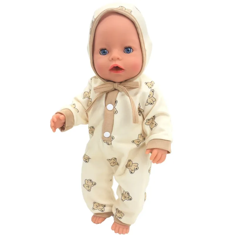 17 Inch 43cm Baby Doll Leather Jacket and Pants Set with Hat - Winter Clothes for Reborn Dolls, Fashion Doll Outfit Accessories showcase 22