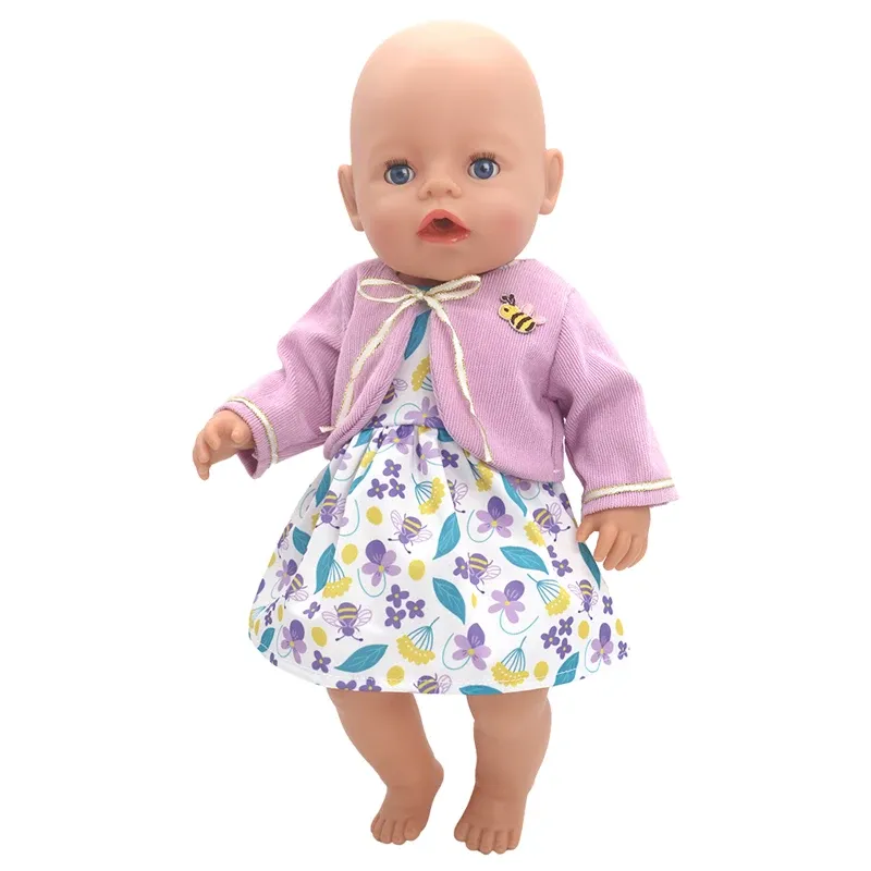 17 Inch 43cm Baby Doll Leather Jacket and Pants Set with Hat - Winter Clothes for Reborn Dolls, Fashion Doll Outfit Accessories showcase 12