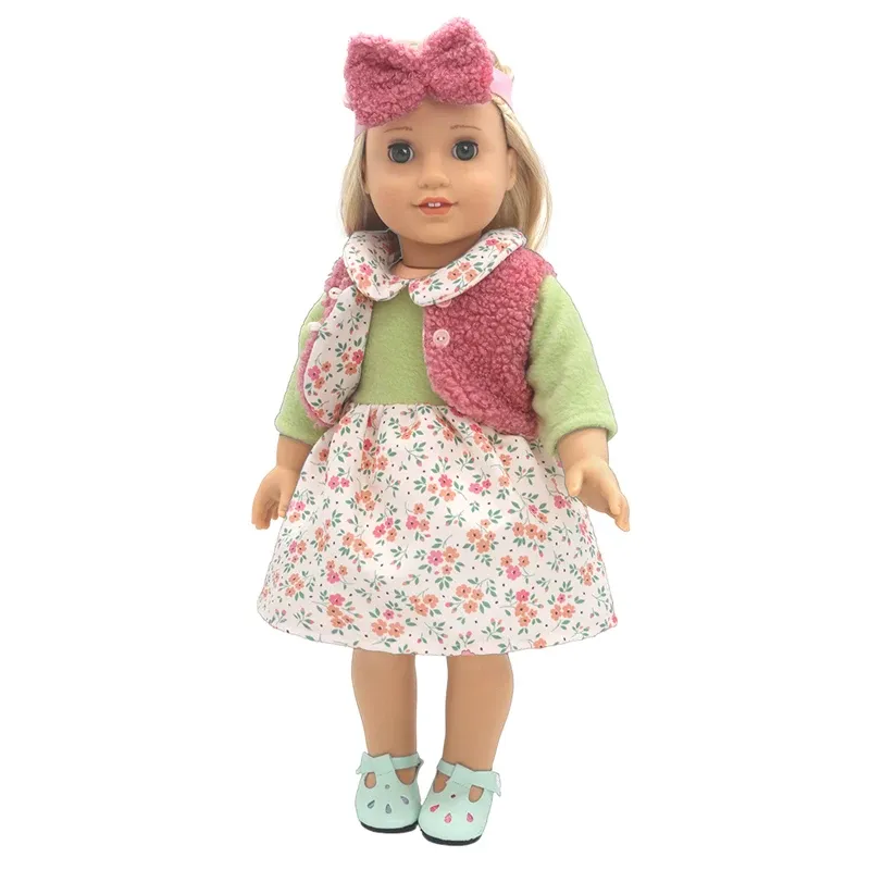 17 Inch 43cm Baby Doll Leather Jacket and Pants Set with Hat - Winter Clothes for Reborn Dolls, Fashion Doll Outfit Accessories showcase 8