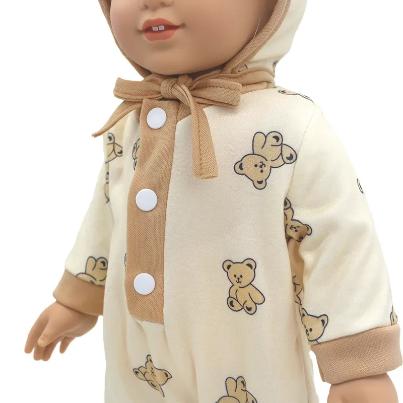 17 Inch 43cm Baby Doll Leather Jacket and Pants Set with Hat - Winter Clothes for Reborn Dolls, Fashion Doll Outfit Accessories showcase 33