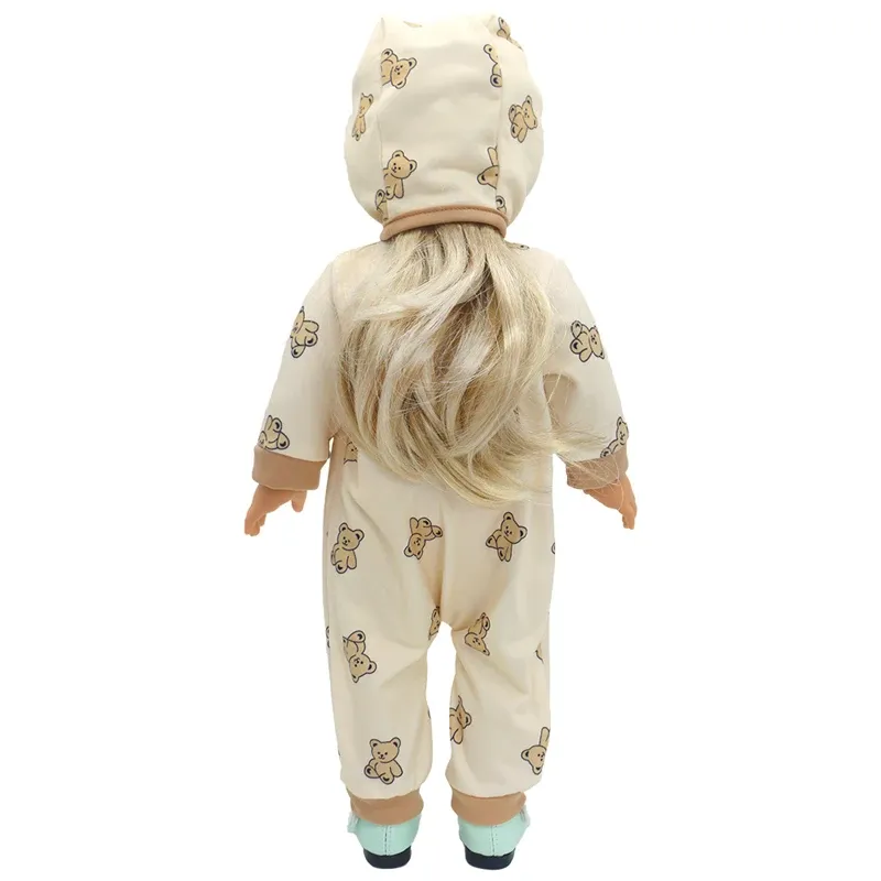 17 Inch 43cm Baby Doll Leather Jacket and Pants Set with Hat - Winter Clothes for Reborn Dolls, Fashion Doll Outfit Accessories showcase 28