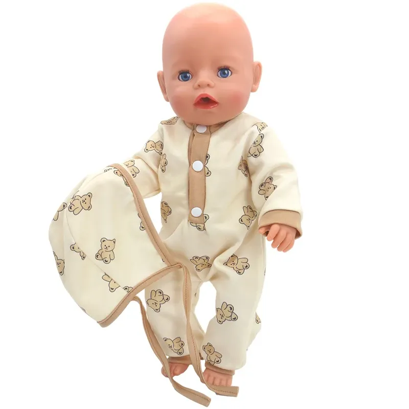 17 Inch 43cm Baby Doll Leather Jacket and Pants Set with Hat - Winter Clothes for Reborn Dolls, Fashion Doll Outfit Accessories showcase 23