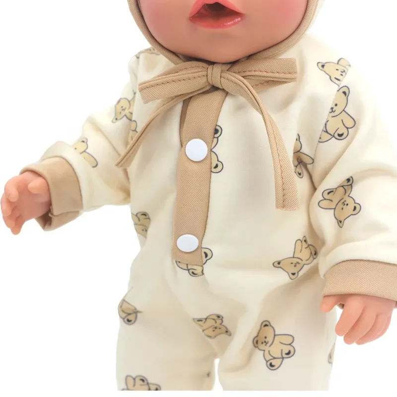 17 Inch 43cm Baby Doll Leather Jacket and Pants Set with Hat - Winter Clothes for Reborn Dolls, Fashion Doll Outfit Accessories showcase 25