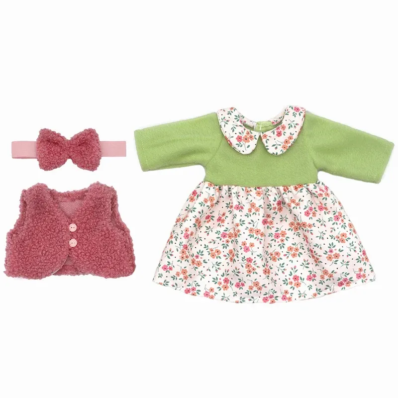 17 Inch 43cm Baby Doll Leather Jacket and Pants Set with Hat - Winter Clothes for Reborn Dolls, Fashion Doll Outfit Accessories showcase 5