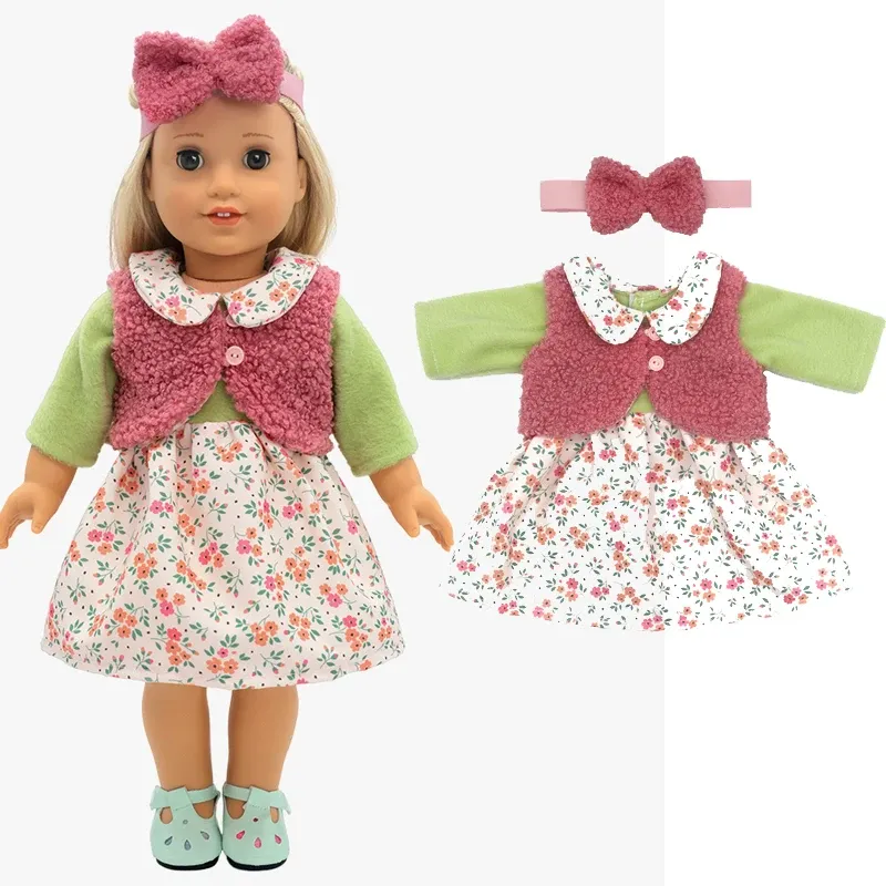 17 Inch 43cm Baby Doll Leather Jacket and Pants Set with Hat - Winter Clothes for Reborn Dolls, Fashion Doll Outfit Accessories showcase 7