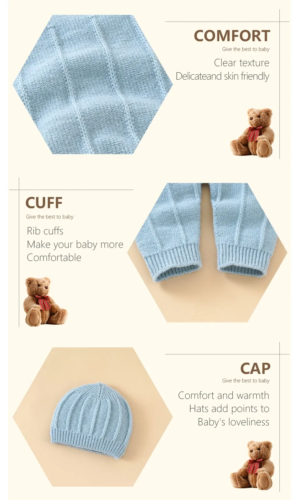 Baby Boys Girls Sleeveless Knitted Romper Hat Set - Newborn Infant Fashion Netural Strap Jumpsuit Outfits for Toddlers showcase 8