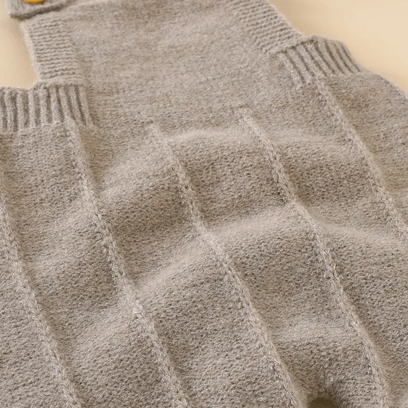 Baby Boys Girls Sleeveless Knitted Rompers with Matching Hats Set - Newborn Infant Toddler Fashion Jumpsuits Outfits for All Seasons thumbnail 5
