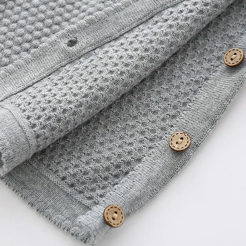 Cotton Baby Clothes Set for Newborn Boys and Girls - Long Sleeve Knitted Sweater and Pants Pajamas Ensemble for Spring showcase 9