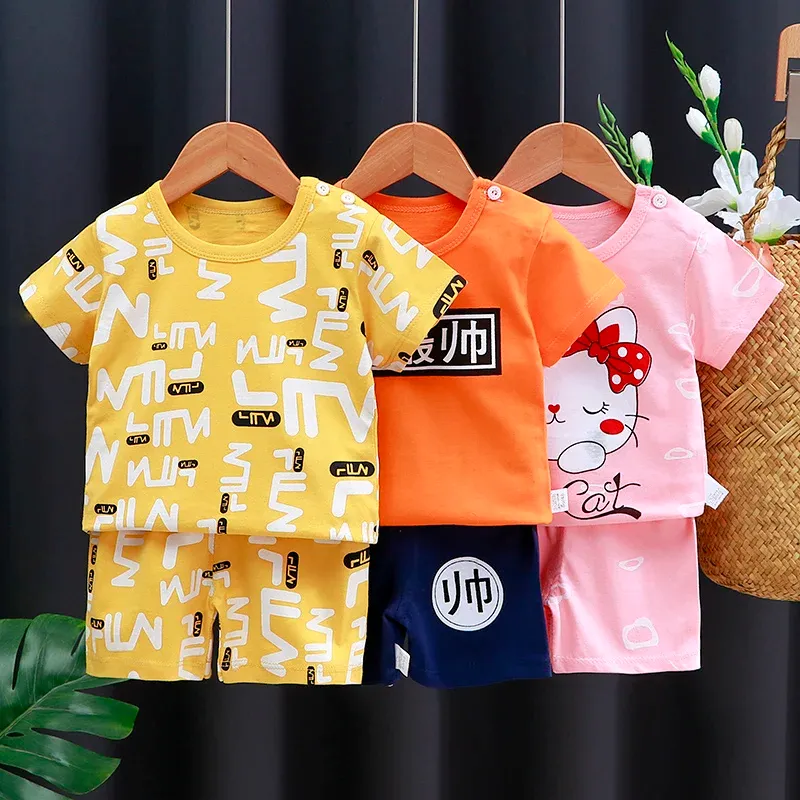 Cotton Cartoon T-Shirt and Shorts Set for Kids - Summer Casual Boys Tracksuit Outfit for Baby Boys and Girls showcase 7