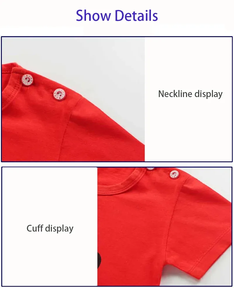 Cotton Cartoon T-Shirt and Shorts Set for Kids - Summer Casual Boys Tracksuit Outfit for Baby Boys and Girls showcase 4