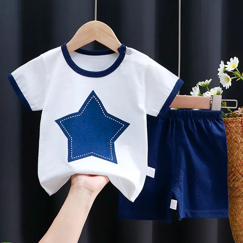 Cotton Cartoon T-Shirt and Shorts Set for Kids - Summer Casual Boys Tracksuit Outfit for Baby Boys and Girls showcase 15