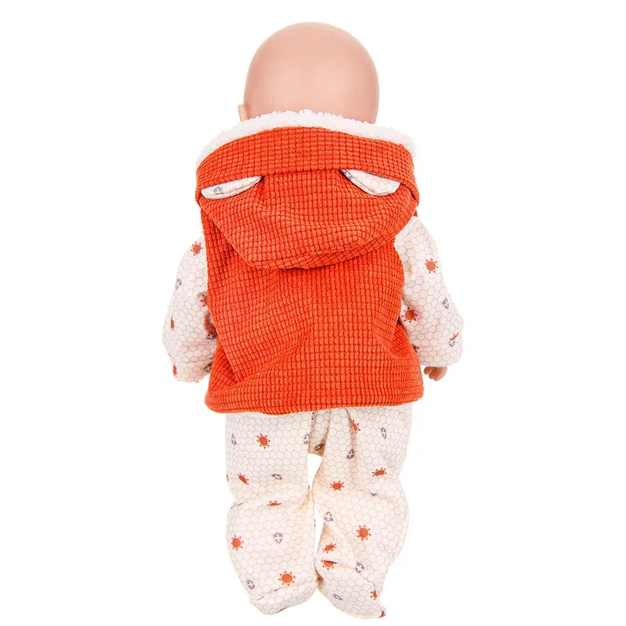 Doll Clothes Set for 43cm Baby Dolls & 18 Inch American Dolls - Includes Leather Jacket, Pants, Jumpers, Rompers for Winter Wear showcase 3