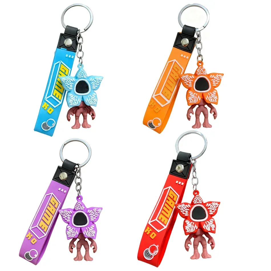Stranger Things Keychain Set - PVC Doll Model Charms for Backpacks, Party Favors, Gifts, and Accessories - Ideal for Fans and Back to School showcase 2