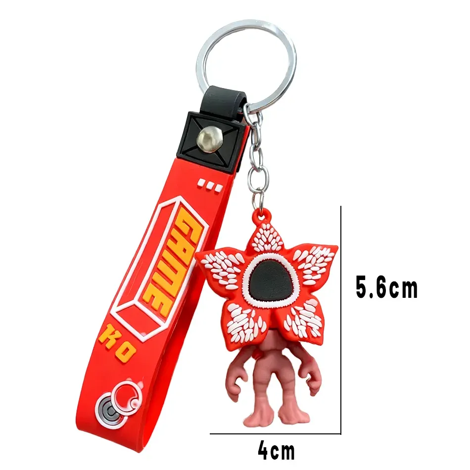 Stranger Things Keychain Set - PVC Doll Model Charms for Backpacks, Party Favors, Gifts, and Accessories - Ideal for Fans and Back to School showcase 9
