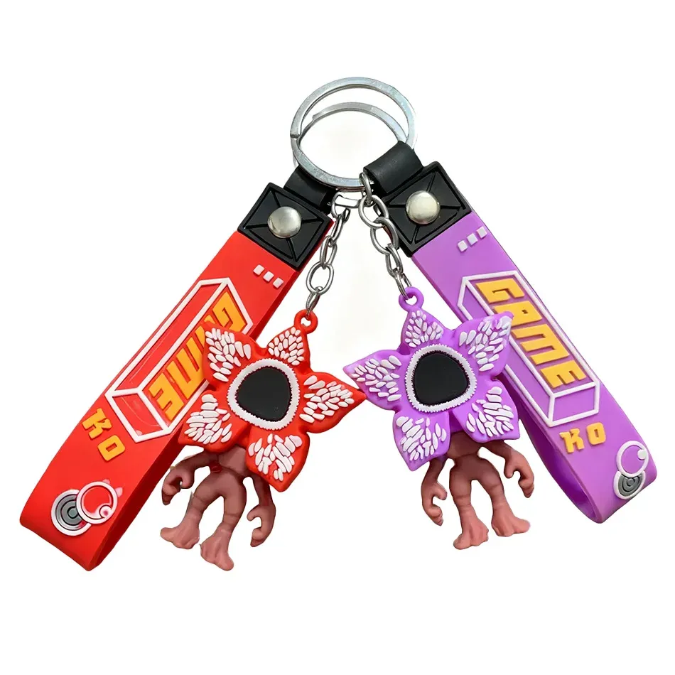 Stranger Things Keychain Set - PVC Doll Model Charms for Backpacks, Party Favors, Gifts, and Accessories - Ideal for Fans and Back to School - Image 3